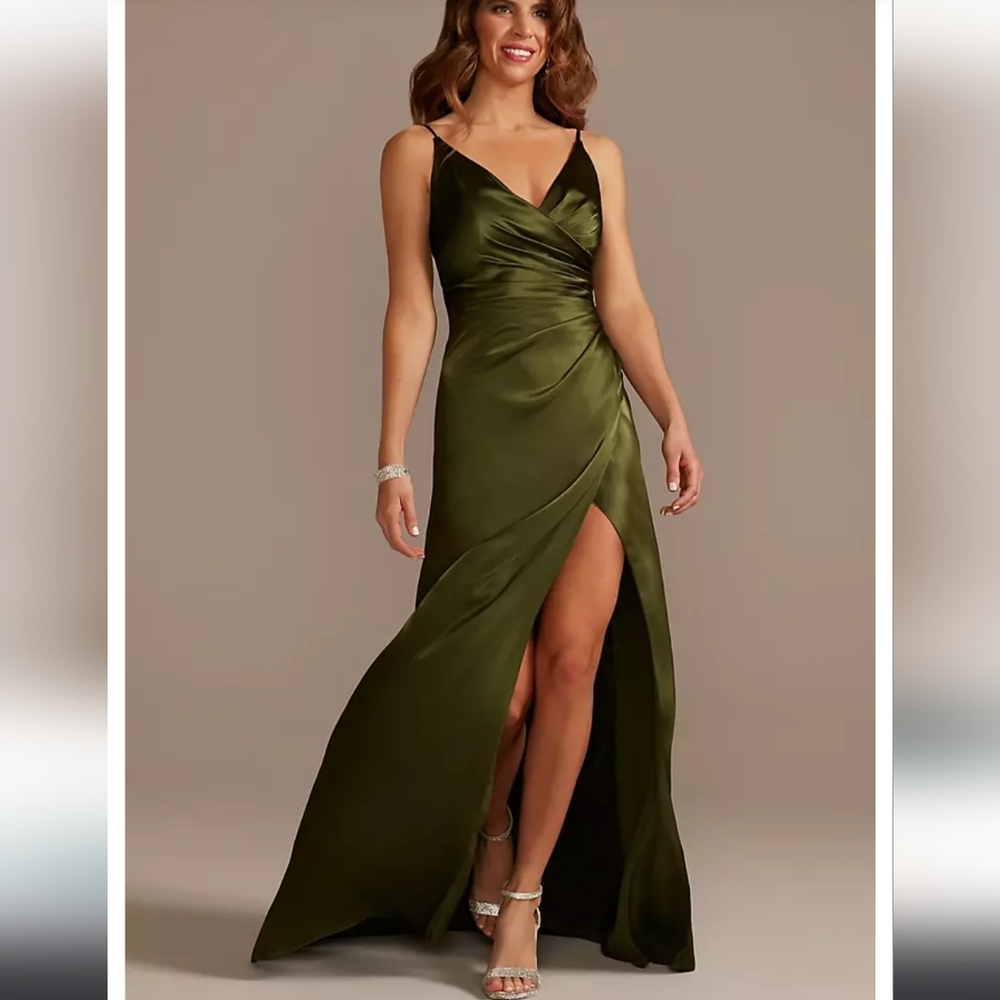 Martini Olive Bridesmaid Dress, 10